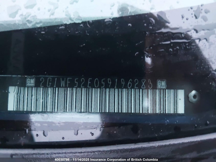 2G1WF52E059196283 2005 CHEVROLET IMPALA photo no. 9