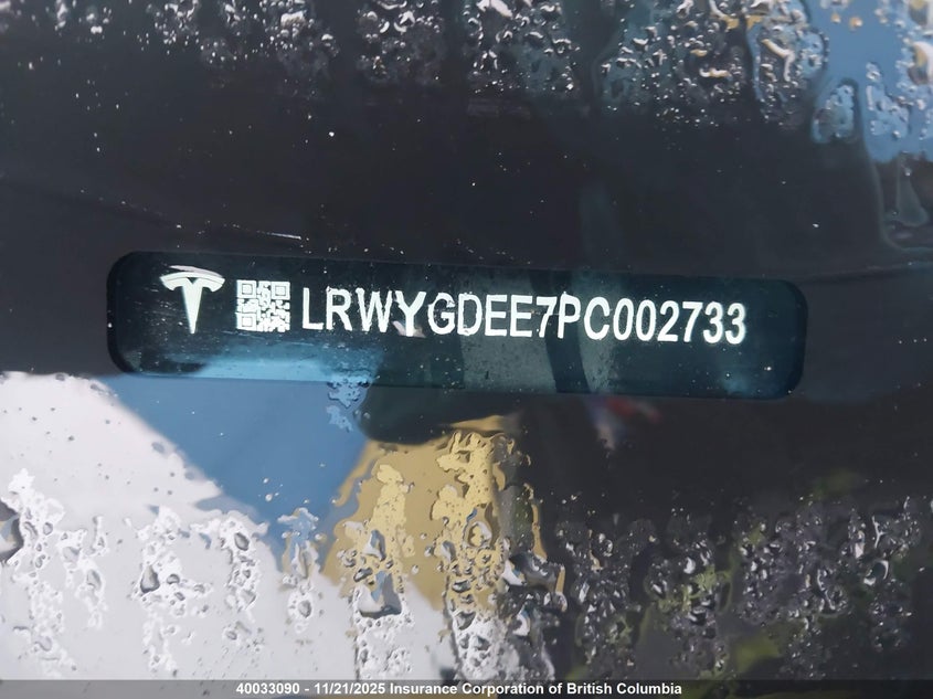 LRWYGDEE7PC002733 2023 TESLA MODEL Y photo no. 9