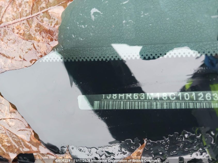 2008 Jeep Grand Cherokee Overland VIN: 1J8HR68M18C101263 Lot: 40036229