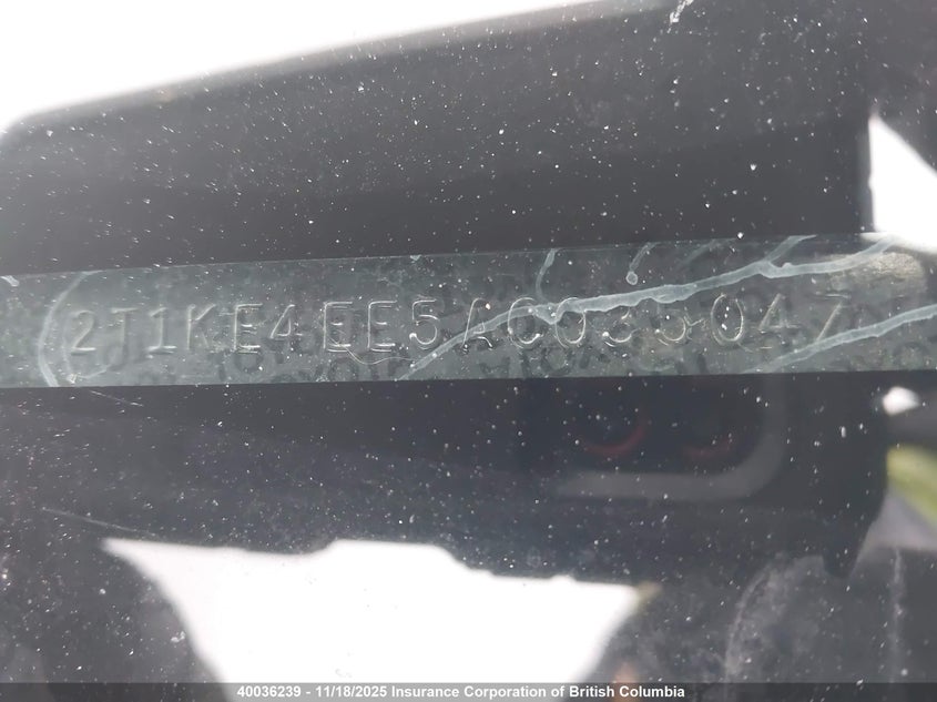 2010 Toyota Corolla Matrix S VIN: 2T1KE4EE5AC035047 Lot: 40036239