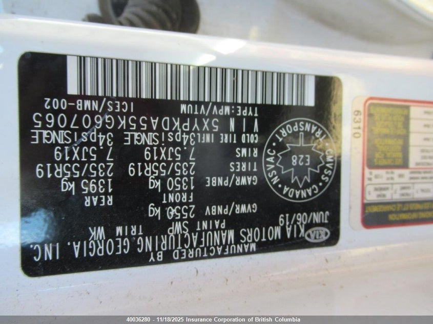 5XYPKDA55KG607065 2019 KIA SORENTO photo no. 13