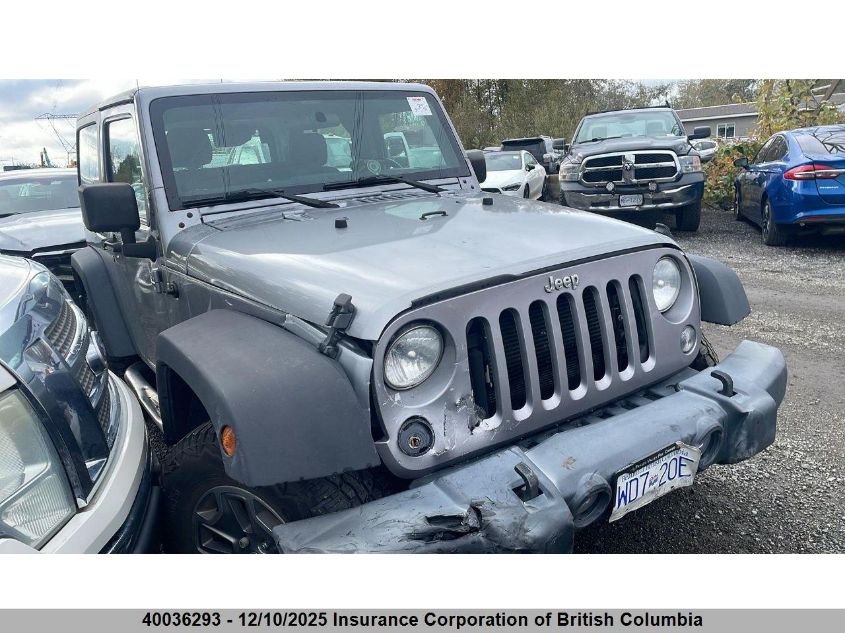 2016 Jeep Wrangler Sport VIN: 1C4AJWAG1GL268144 Lot: 40036293