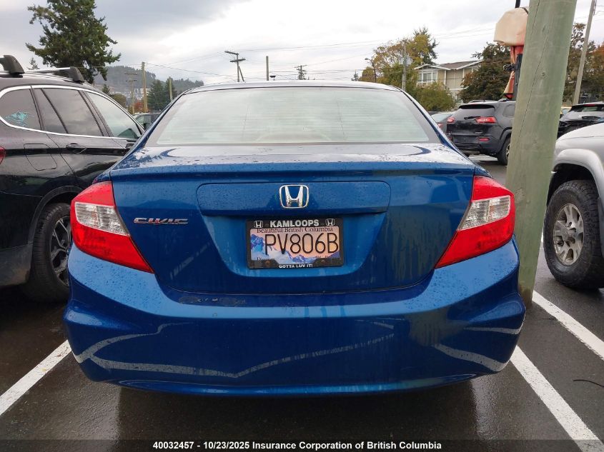 2012 Honda Civic Lx VIN: 2HGFB2E41CH014485 Lot: 40032457