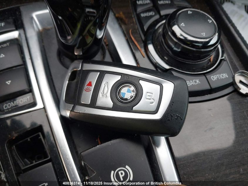 2013 BMW 750I VIN: WBAYB6C51DC998216 Lot: 40036374