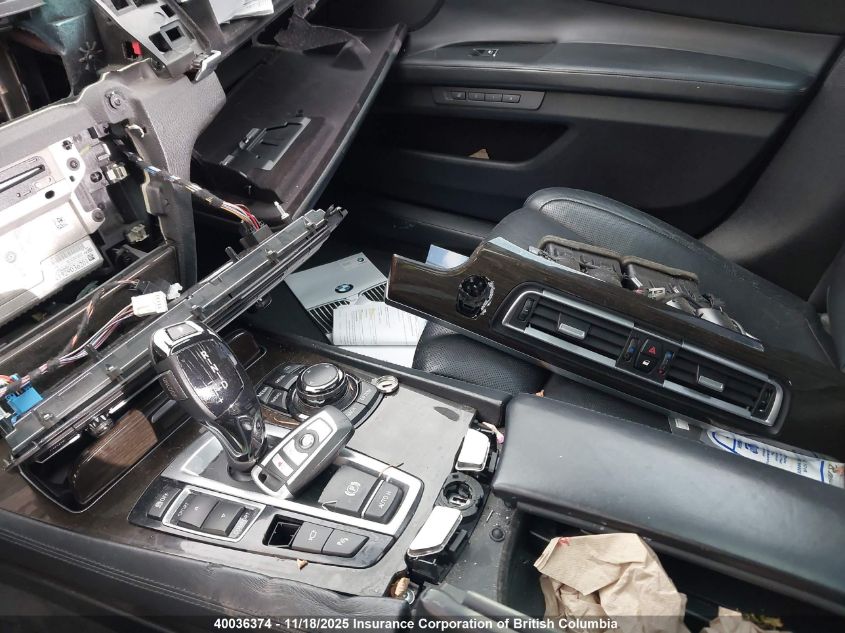 2013 BMW 750I VIN: WBAYB6C51DC998216 Lot: 40036374