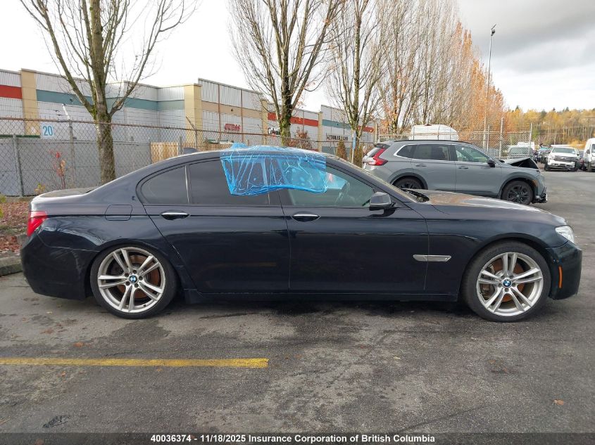 2013 BMW 750I VIN: WBAYB6C51DC998216 Lot: 40036374