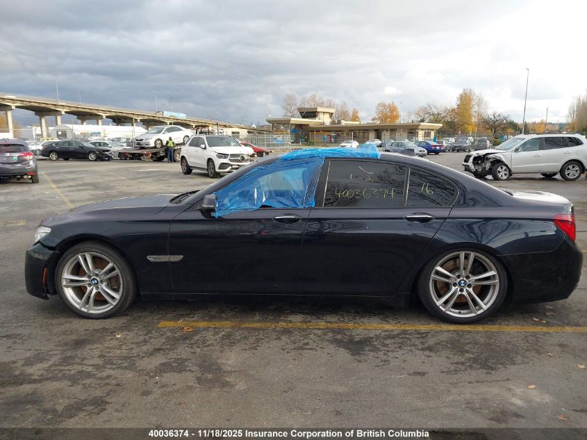 2013 BMW 750I VIN: WBAYB6C51DC998216 Lot: 40036374