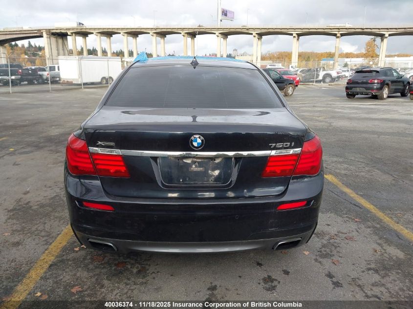 2013 BMW 750I VIN: WBAYB6C51DC998216 Lot: 40036374