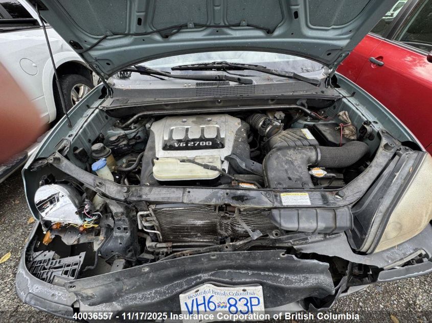 2005 Hyundai Tucson Gl VIN: KM8JM12D55U203640 Lot: 40036557