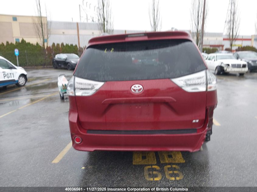 2015 Toyota Sienna Sport VIN: 5TDXK3DCXFS600089 Lot: 40036561