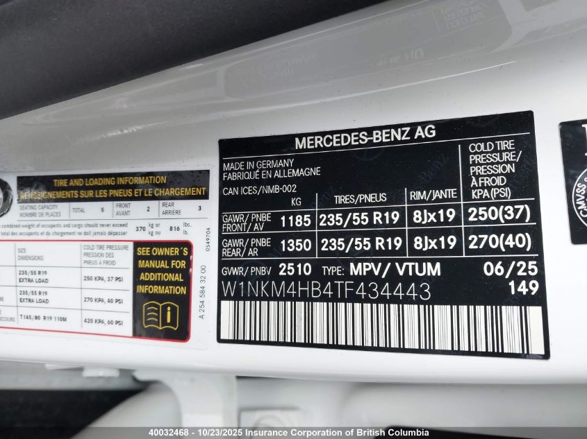 2026 Mercedes-Benz Glc 300 4Matic VIN: W1NKM4HB4TF434443 Lot: 40032468