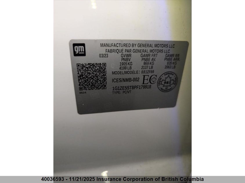1G1ZE5ST8PF179918 2023 CHEVROLET MALIBU photo no. 8