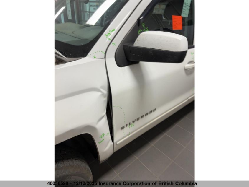 2018 Chevrolet Silverado 1500 1Lt/2Lt VIN: 3GCUKREC9JG267203 Lot: 40036599