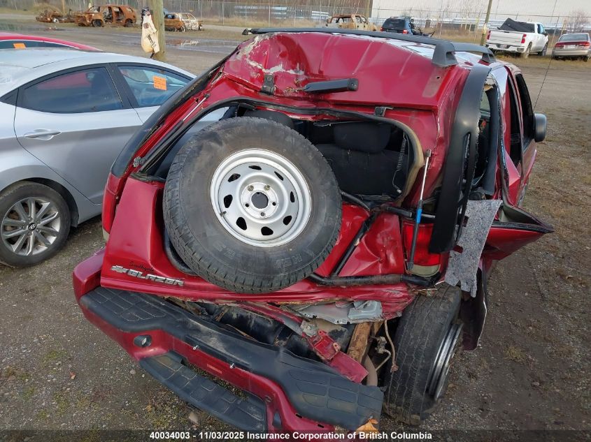 2005 Chevrolet Blazer VIN: 1GNCT18X95K120359 Lot: 40034003