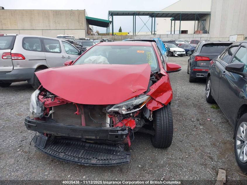 2016 Toyota Corolla L/Le/Le Pls/Prm/S/S Pls VIN: 2T1BURHE4GC725358 Lot: 40035438