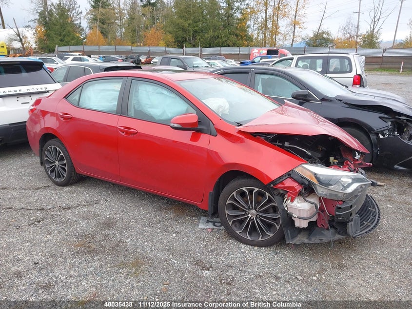 2016 Toyota Corolla L/Le/Le Pls/Prm/S/S Pls VIN: 2T1BURHE4GC725358 Lot: 40035438