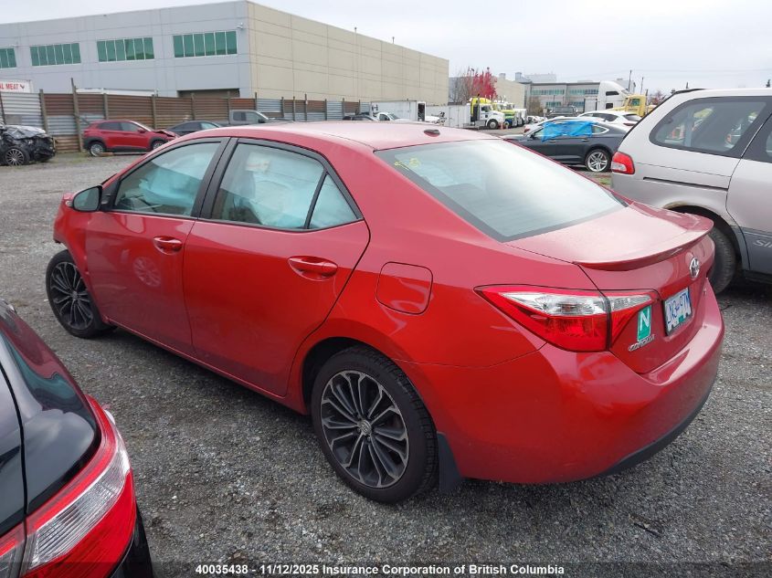 2016 Toyota Corolla L/Le/Le Pls/Prm/S/S Pls VIN: 2T1BURHE4GC725358 Lot: 40035438