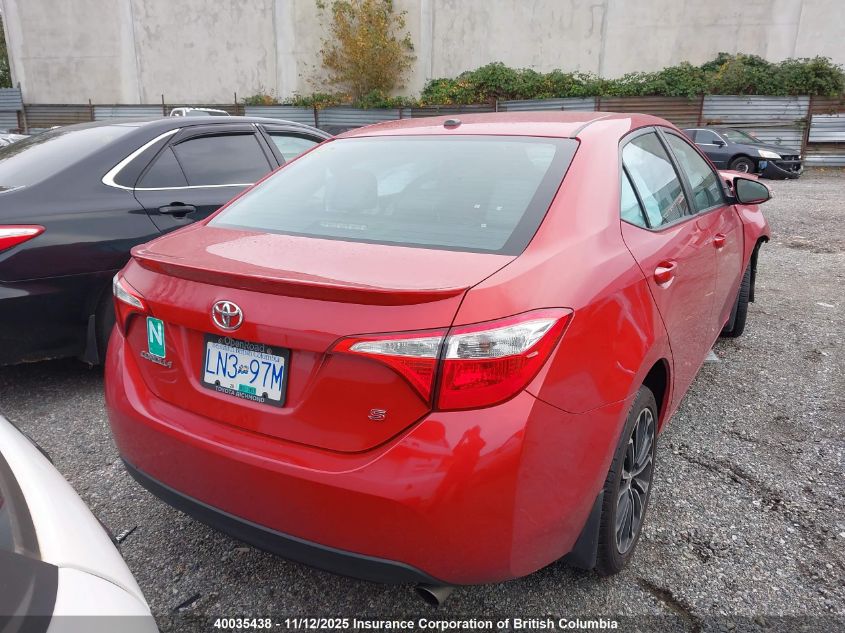 2016 Toyota Corolla L/Le/Le Pls/Prm/S/S Pls VIN: 2T1BURHE4GC725358 Lot: 40035438