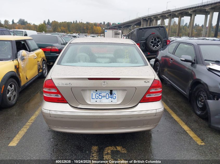 2003 Mercedes-Benz C 240 VIN: WDBRF61J33F379818 Lot: 40032635