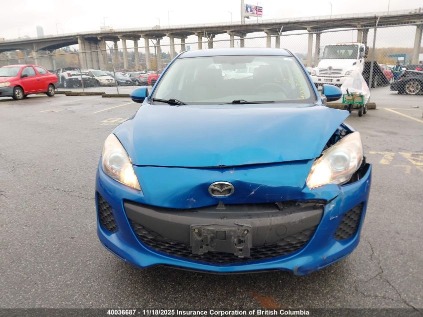 2013 Mazda 3 I VIN: JM1BL1L71D1802698 Lot: 40036687