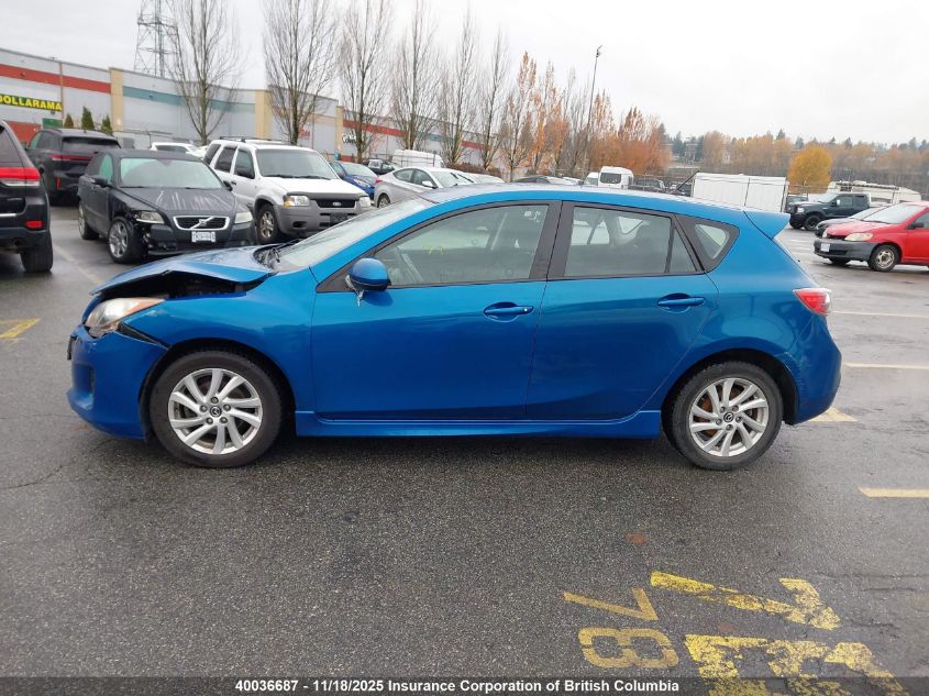 2013 Mazda 3 I VIN: JM1BL1L71D1802698 Lot: 40036687