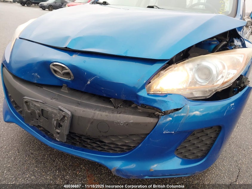 2013 Mazda 3 I VIN: JM1BL1L71D1802698 Lot: 40036687