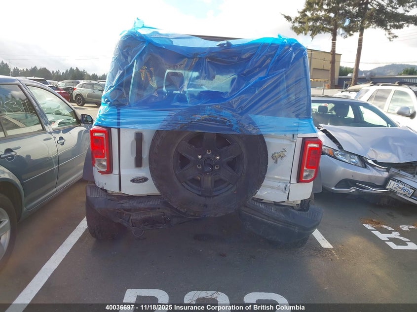 2024 Ford Bronco Black Diamond VIN: 1FMDE1BH2RLA62261 Lot: 40036697