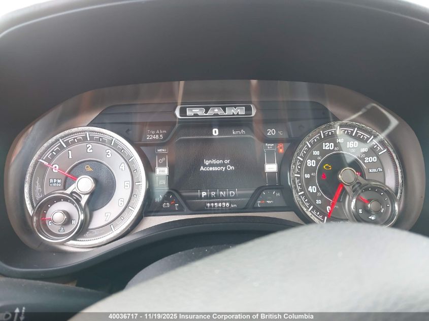 2019 Ram 1500 Longhorn VIN: 1C6SRFKT2KN597948 Lot: 40036717