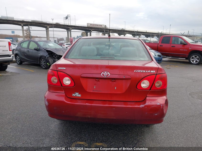 2008 Toyota Corolla Ce/Le/S VIN: 2T1BR32E68C904817 Lot: 40036726