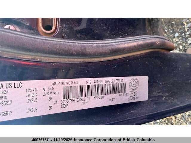 2015 Dodge Journey Se VIN: 3C4PDCAB3FT626352 Lot: 40036767