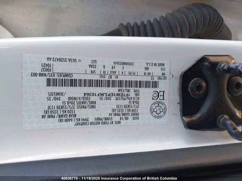 1FTEW1EP3JKF10364 2018 FORD F-150 photo no. 9