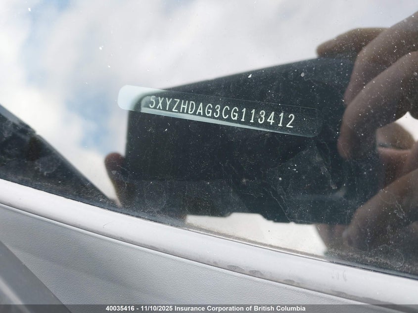 5XYZHDAG3CG113412 2012 HYUNDAI SANTA FE photo no. 18