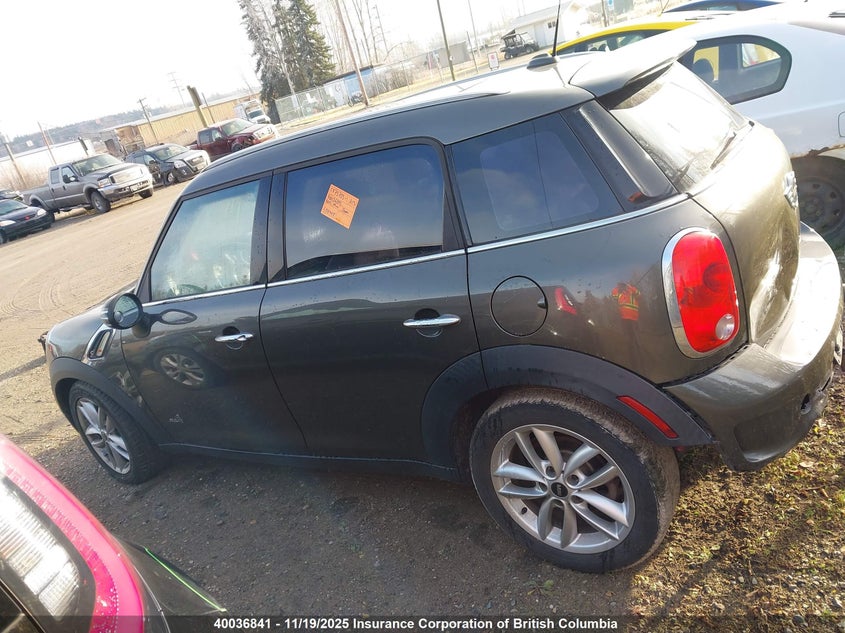 2012 Mini Cooper S Countryman VIN: WMWZC5C52CWL58945 Lot: 40036841