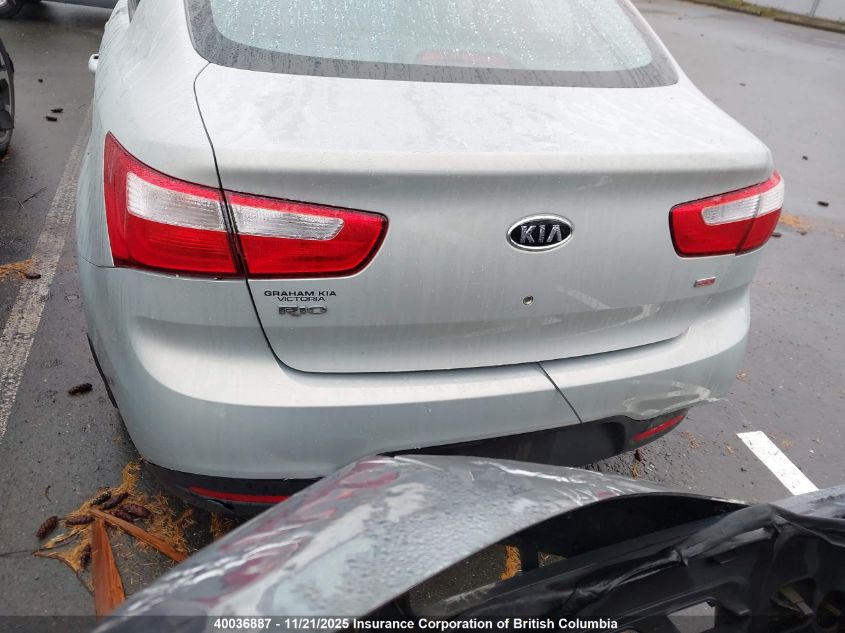 2012 Kia Rio VIN: KNADM4A33C6082214 Lot: 40036887