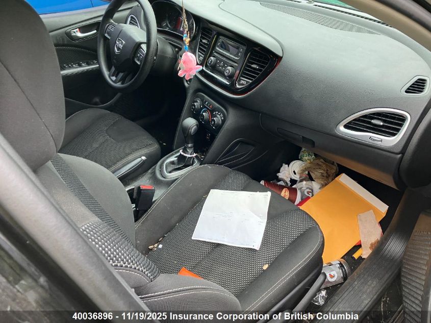 2015 Dodge Dart Sxt VIN: 1C3CDFBB0FD437408 Lot: 40036896