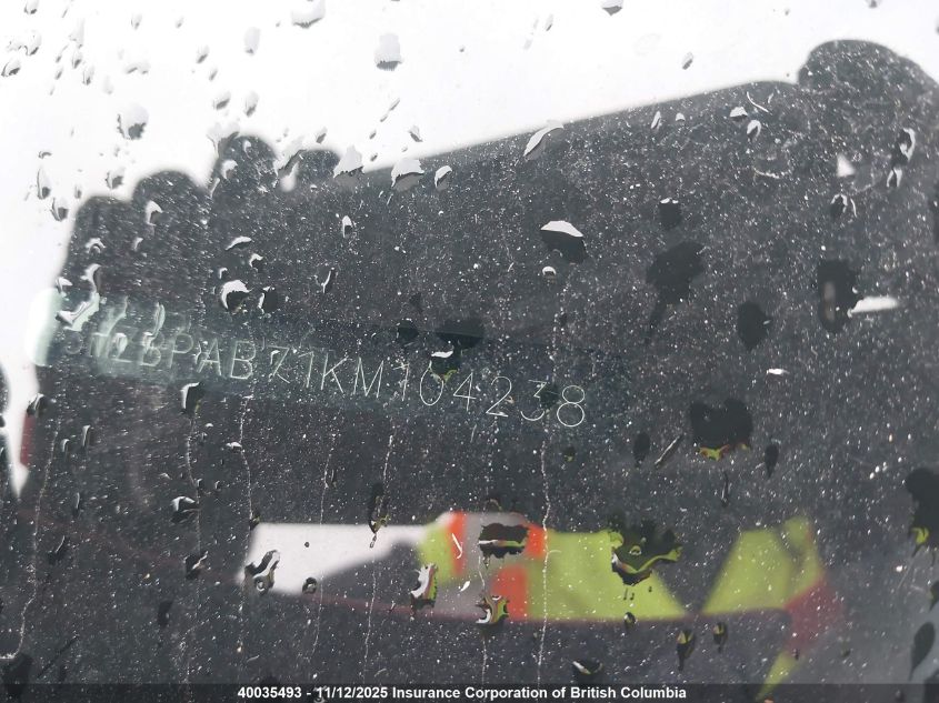 2019 Mazda 3 VIN: 3MZBPAB71KM104238 Lot: 40035493