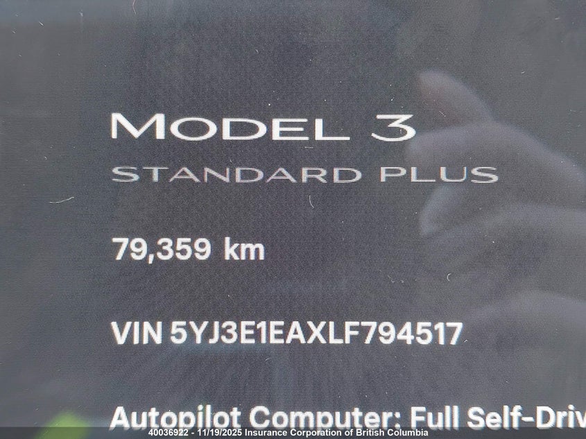 5YJ3E1EAXLF794517 2020 TESLA MODEL 3 photo no. 16