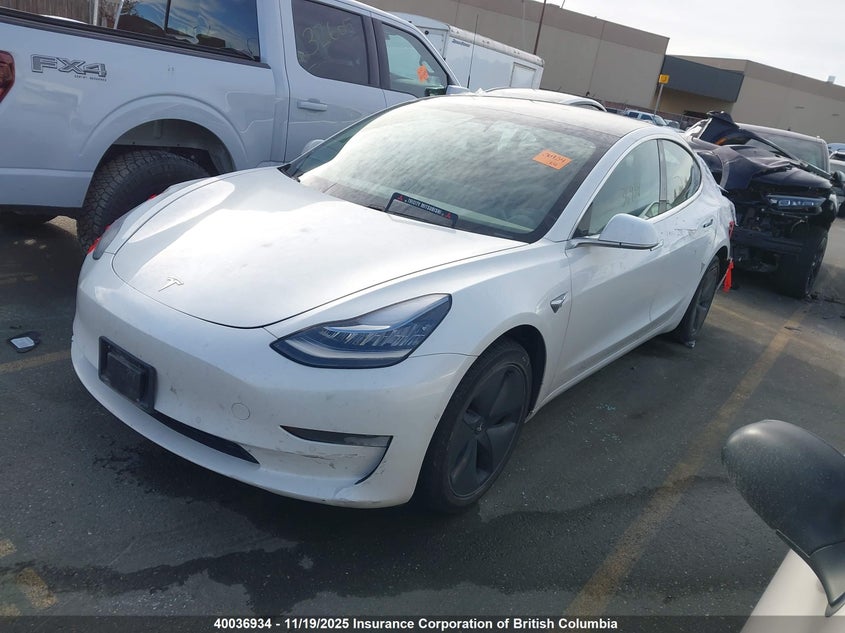 5YJ3E1EA2KF428033 2019 TESLA MODEL 3 photo no. 2