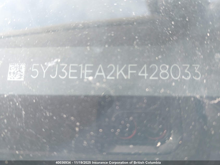 5YJ3E1EA2KF428033 2019 TESLA MODEL 3 photo no. 9
