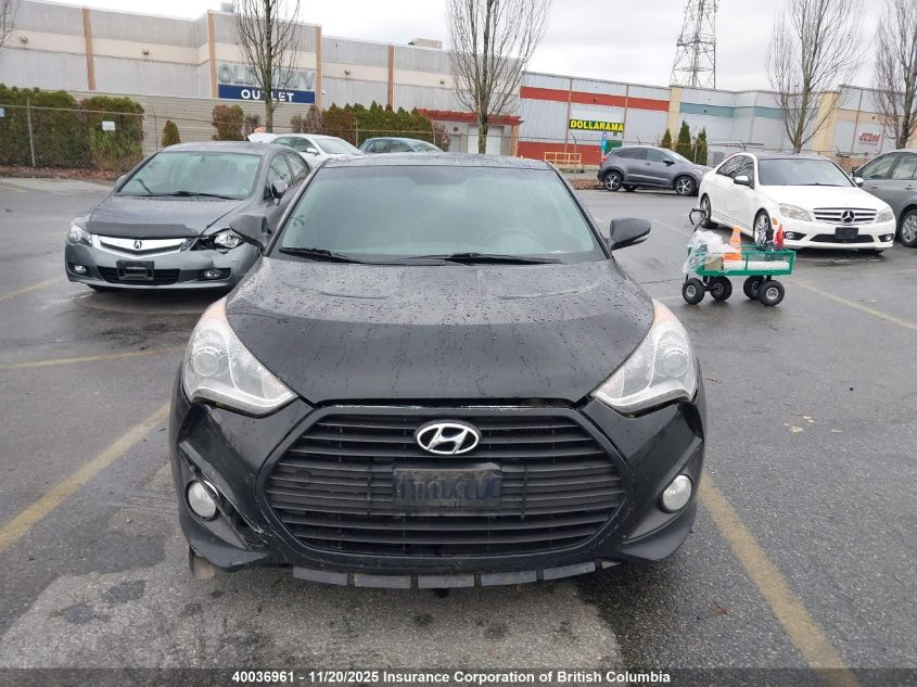 2013 Hyundai Veloster Turbo VIN: KMHTC6AE3DU141656 Lot: 40036961