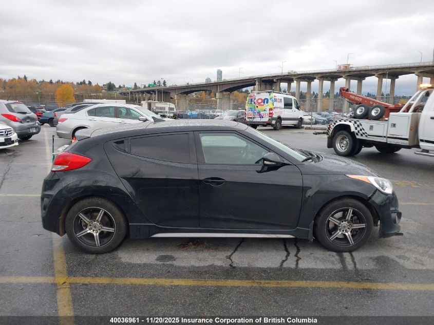 2013 Hyundai Veloster Turbo VIN: KMHTC6AE3DU141656 Lot: 40036961