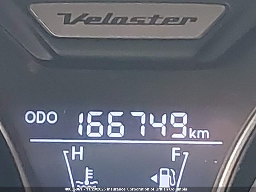 2013 Hyundai Veloster Turbo VIN: KMHTC6AE3DU141656 Lot: 40036961