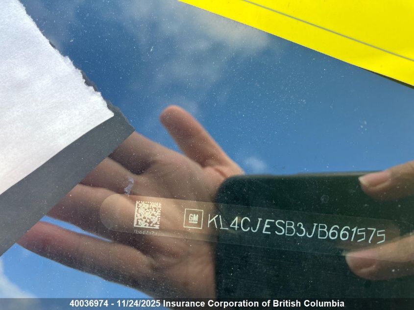 2018 Buick Encore Preferred VIN: KL4CJESB3JB661575 Lot: 40036974