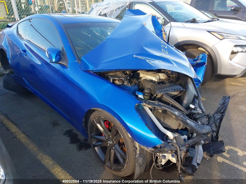 2011 Hyundai Genesis Coupe 3.8L VIN: KMHHU6KHXBU048013 Lot: 40032554