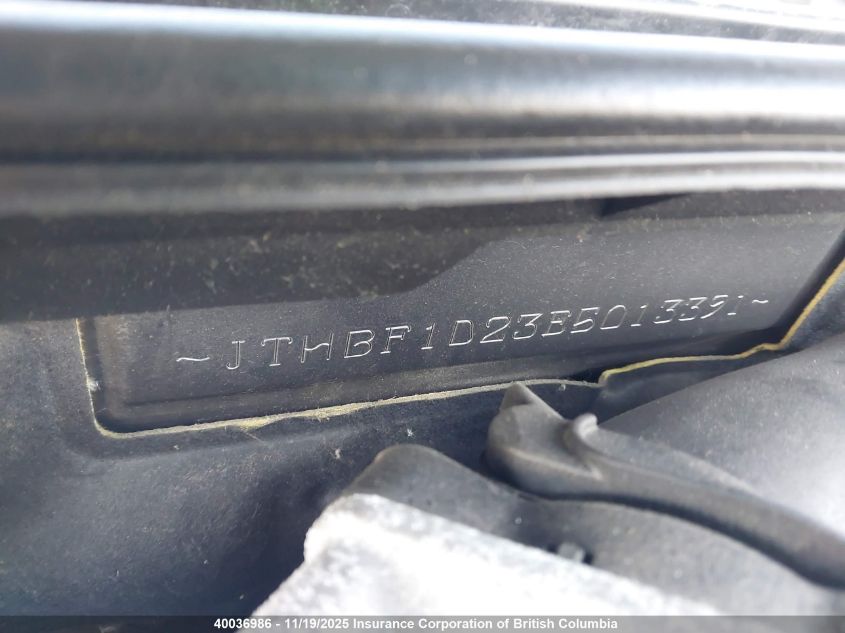 2014 Lexus Is 250 VIN: JTHBF1D23E5013391 Lot: 40036986