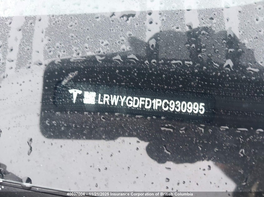 2023 Tesla Model Y VIN: LRWYGDFD1PC930995 Lot: 40037004