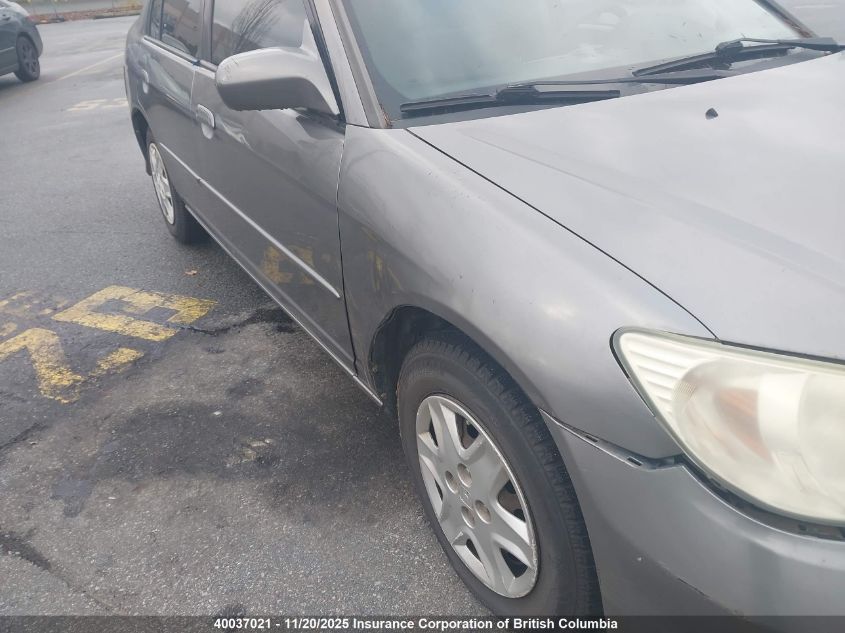 2004 Honda Civic VIN: 2HGES16604H936592 Lot: 40037021