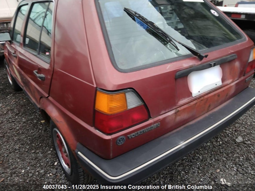 1986 Volkswagen Golf VIN: 1VWFA0172GV007190 Lot: 40037043