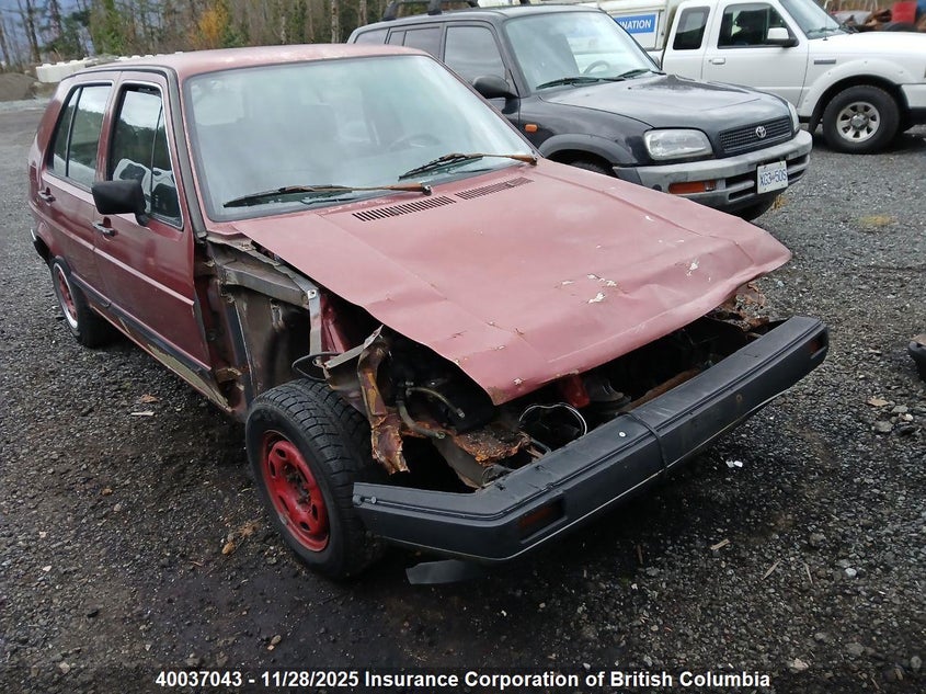 1986 Volkswagen Golf VIN: 1VWFA0172GV007190 Lot: 40037043