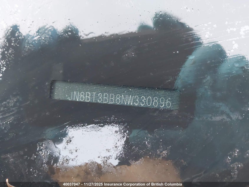 2022 Nissan Rogue VIN: JN8BT3BB8NW330896 Lot: 40037047